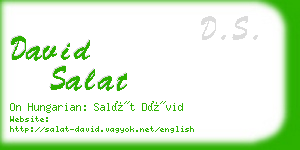 david salat business card